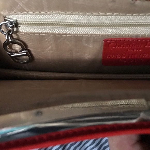 Dior Cherry Red Bondage Clutch - Picture 2 of 4